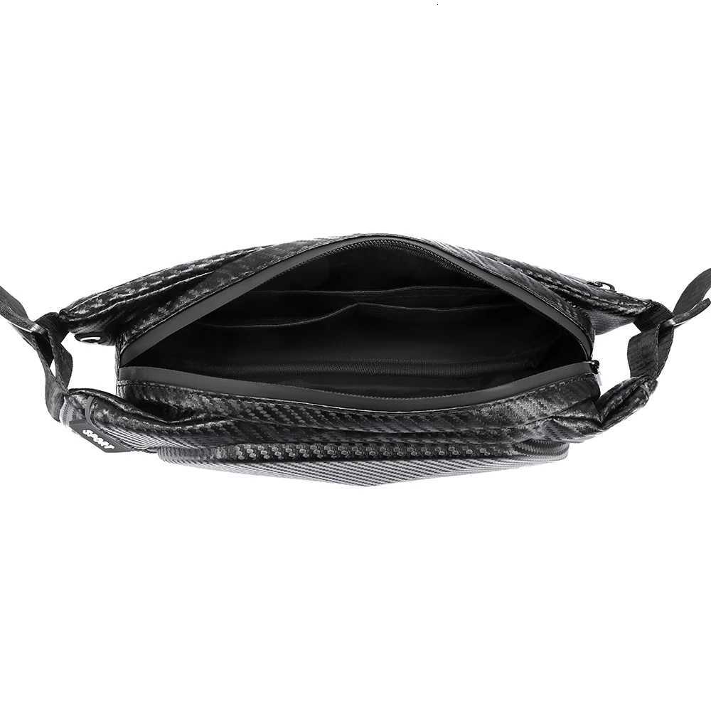 Mens carbon fiber skin mini shoulder bag bags for men sling bag mens bag Y250724