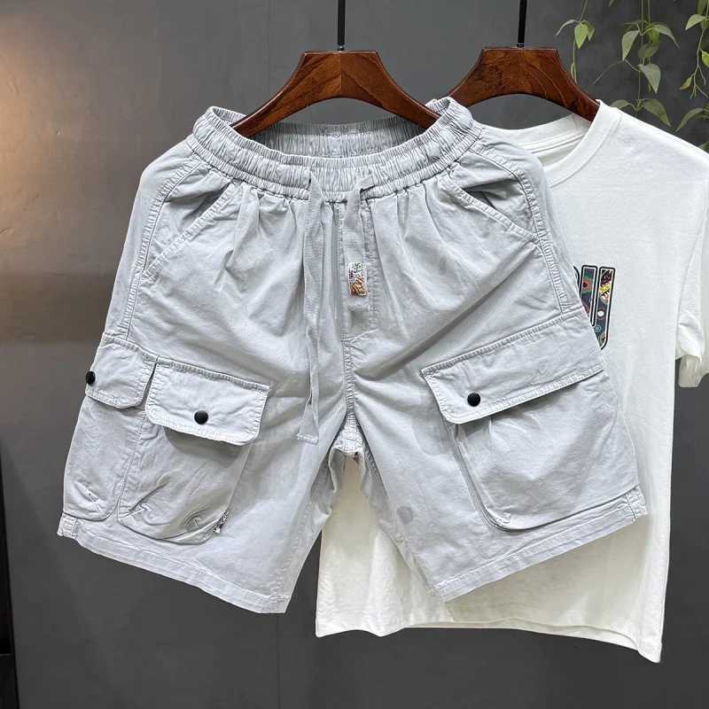 Outdoor sports retro workwear shorts for men in summer 2025 loose and breathable casual sports five-quarter pants W250724