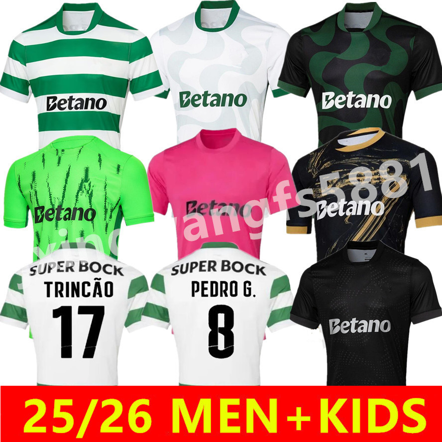 2025/26 sporting CP Lisboa soccer jerseys Lisbons Jovane Sarabia Vietto COATES ACUNA home away third 24 25 26 HJULMAND GYOKERES football shirt Men Kids
