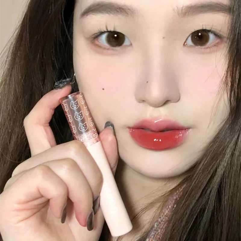 1PC Mirror Water Lip Gloss Cherry Pink Transparent Waterproof Long Lasting Moisturizing Nude Clear Tint Glass Lips Oil MakeupXJ250724