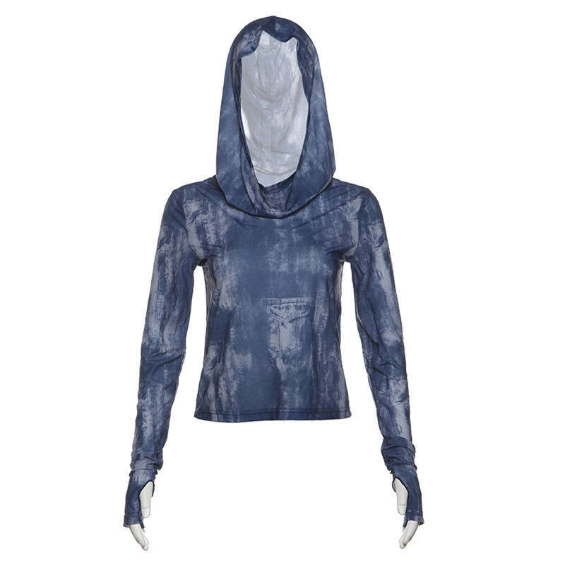 2024 Autumn New Street Fashion Sexy Long Sleeve Round Neck Slim Fit Crop Top T-Shirt for Women de8