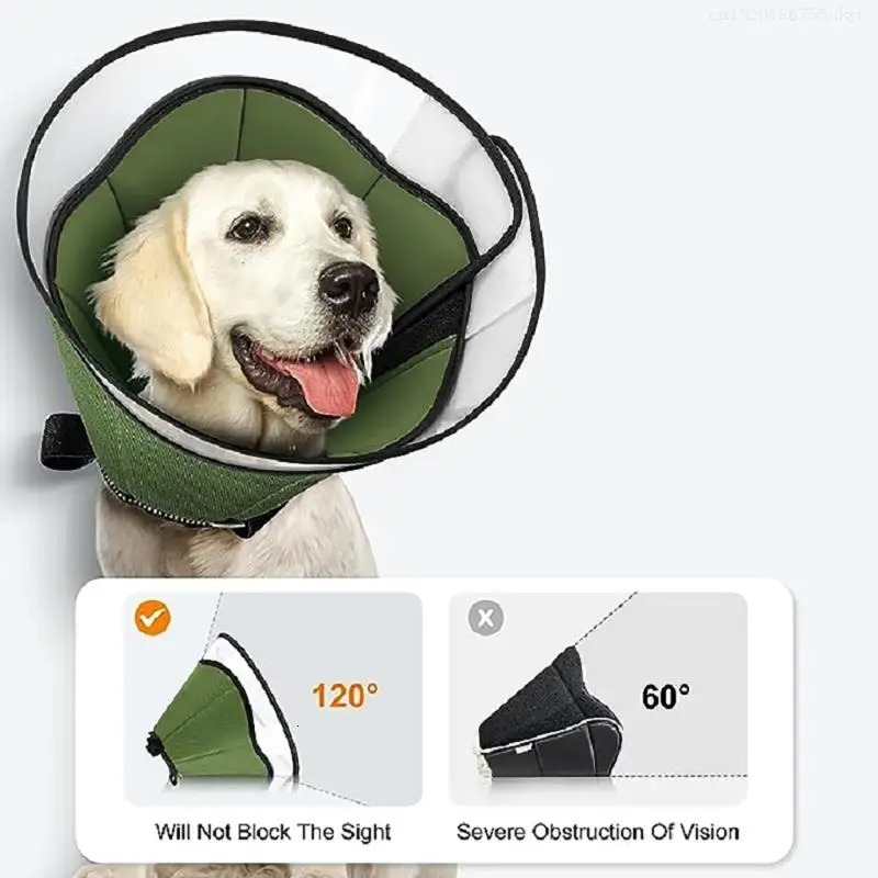 Light weight Dog Neck Cone Cats Elizabethan Collar Washable Pet Recovery Cones FB 250716