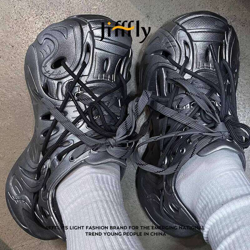 Jiffffly Stitch Monster Suede Outdoor Hiking Shoes for Men with DIY Design