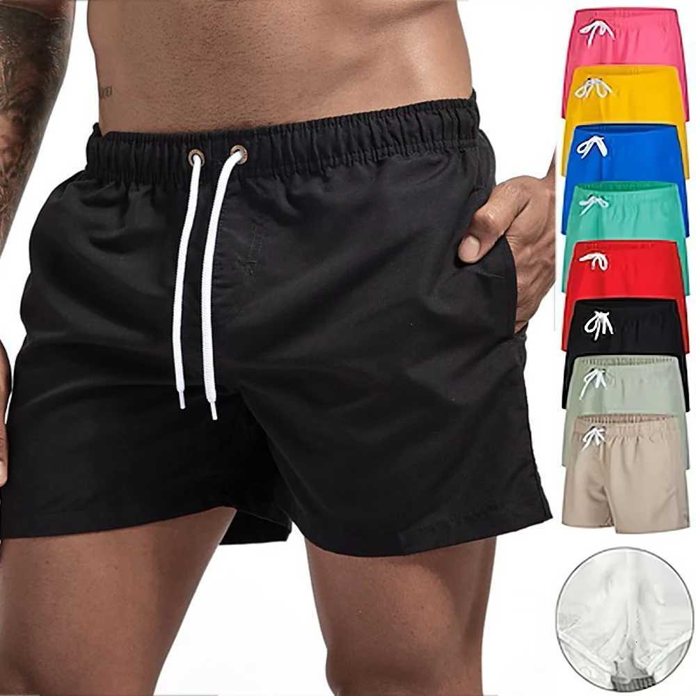 Mens Quick Dry Board Shorts Swim Trunks Bathing Suit Breathable Drawstring With Pockets for Surfing Beach Casual Summer W250724