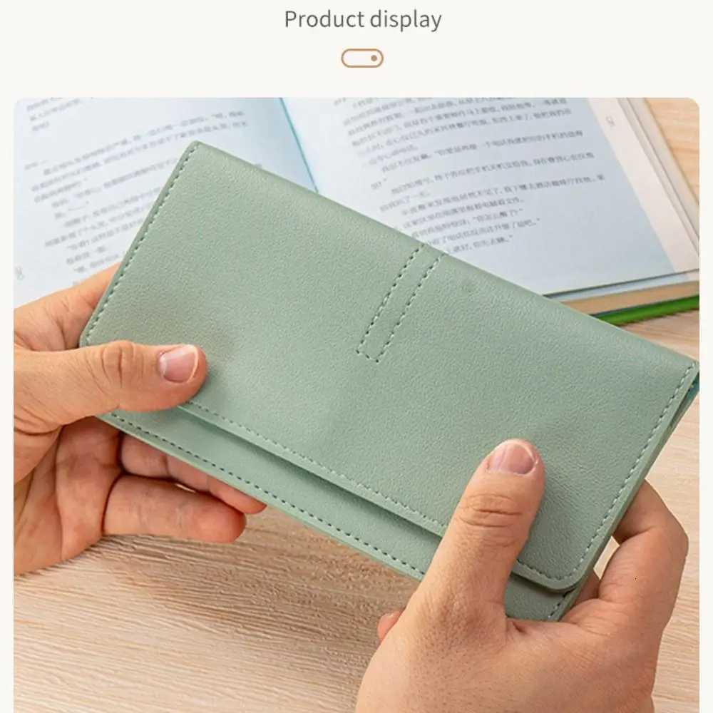 Minimalist PU Leather Women Wallets Solid Color Large Capacity Women Thin Wallets Storage Bag Women Z250725