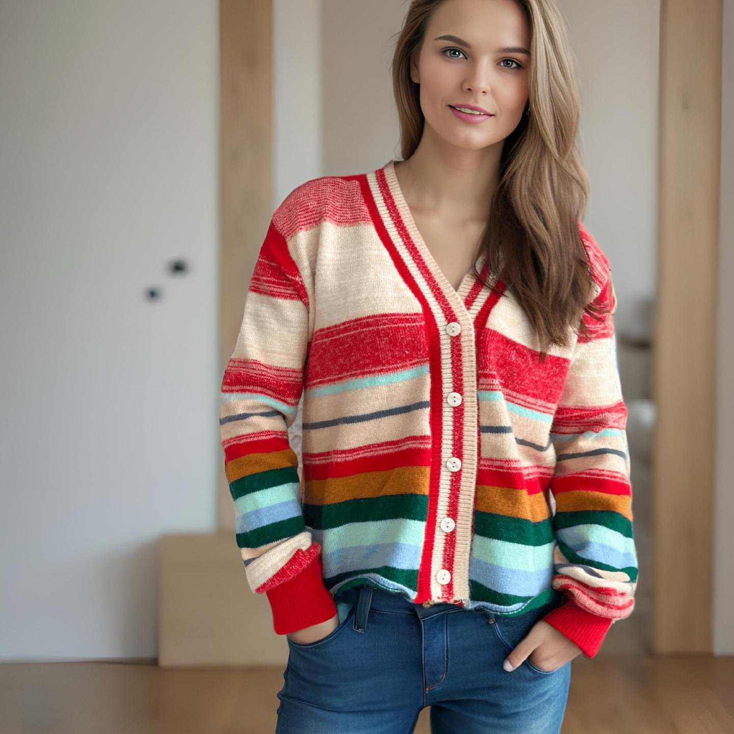 hot Free shipping designer sweater for women Embroidered sweater youthful playful loose and fashionable knit sweater