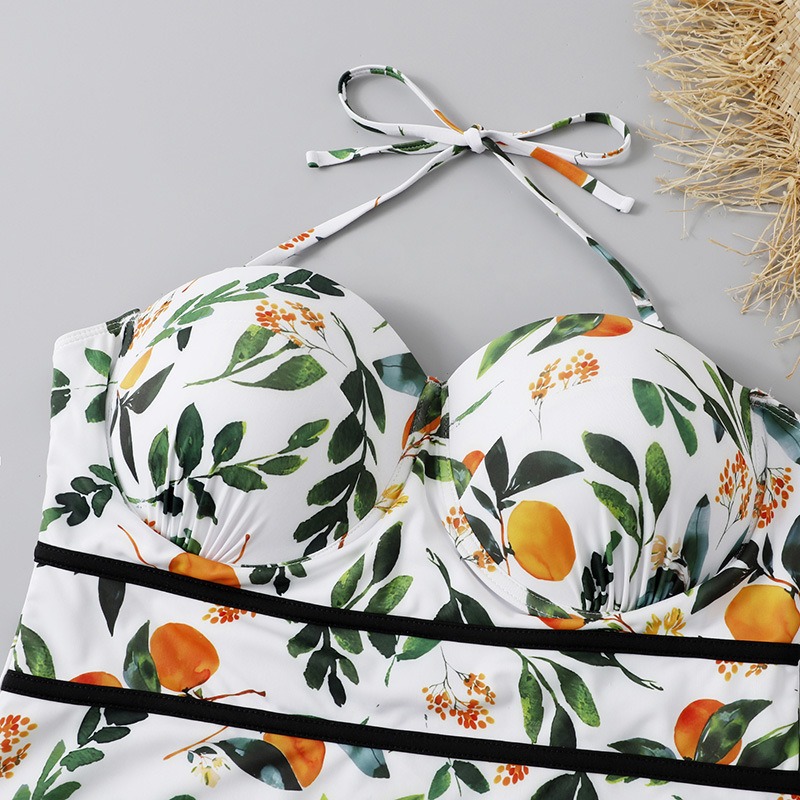 European-American Style Large size Halter One-Piece Swimsuit - New Export Swimwear Bikini