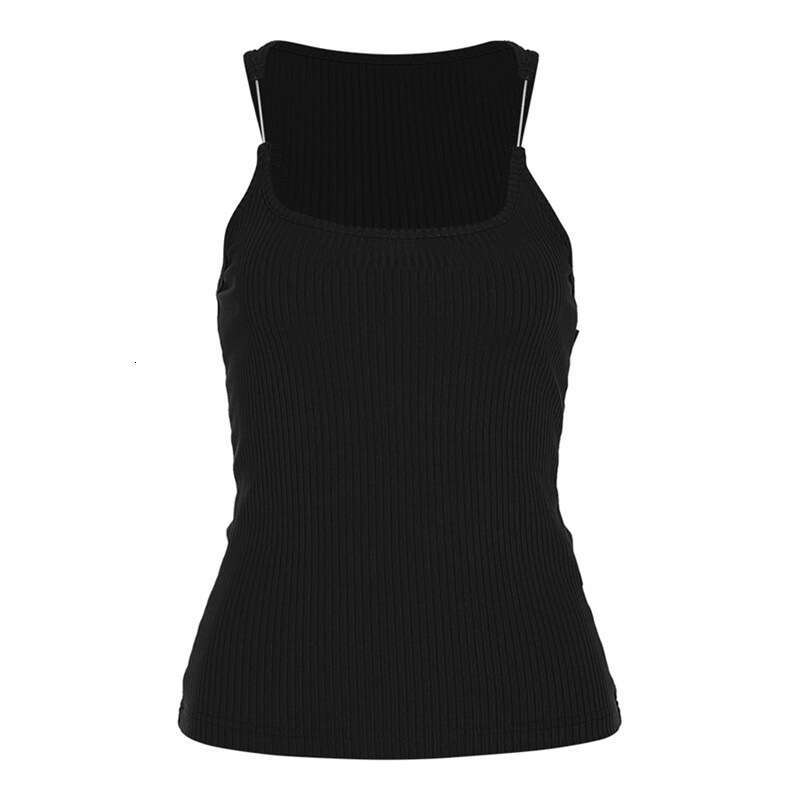 Ins2023 Style Spring New Women's Solid Color Slim Fit Street Fashion Camisole Tank Top 1be