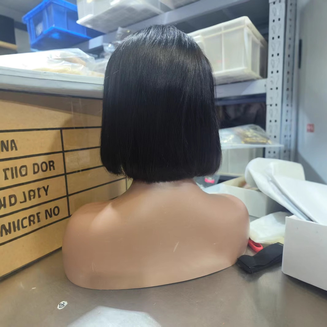 10A 100% real hair 13*4 Large Lace Bob Real Human Hair Wig