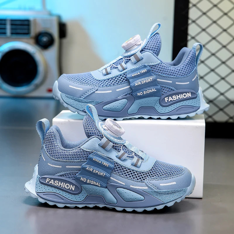 Original Boy Shoes Style Children Sneaker Chunky Sole Breathable Mesh School Kids Casual Sports Tennis Sneaker 250725