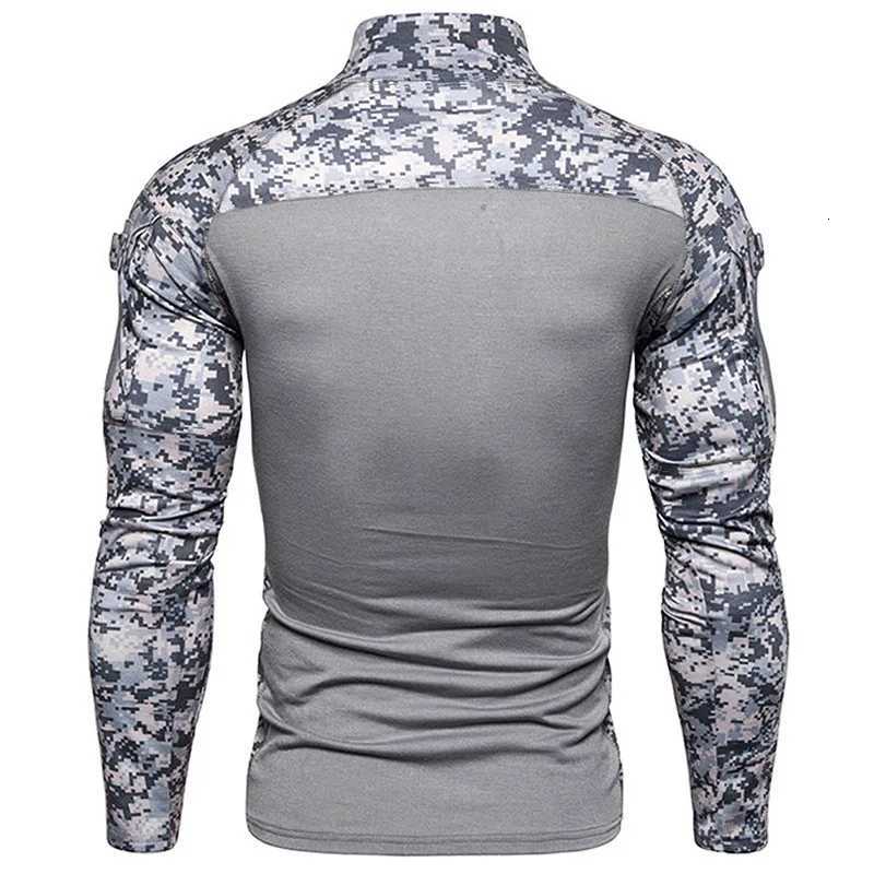New fashion MENS tactical camouflage athletic shirts long sleeve military clothing combat shirt Y250724