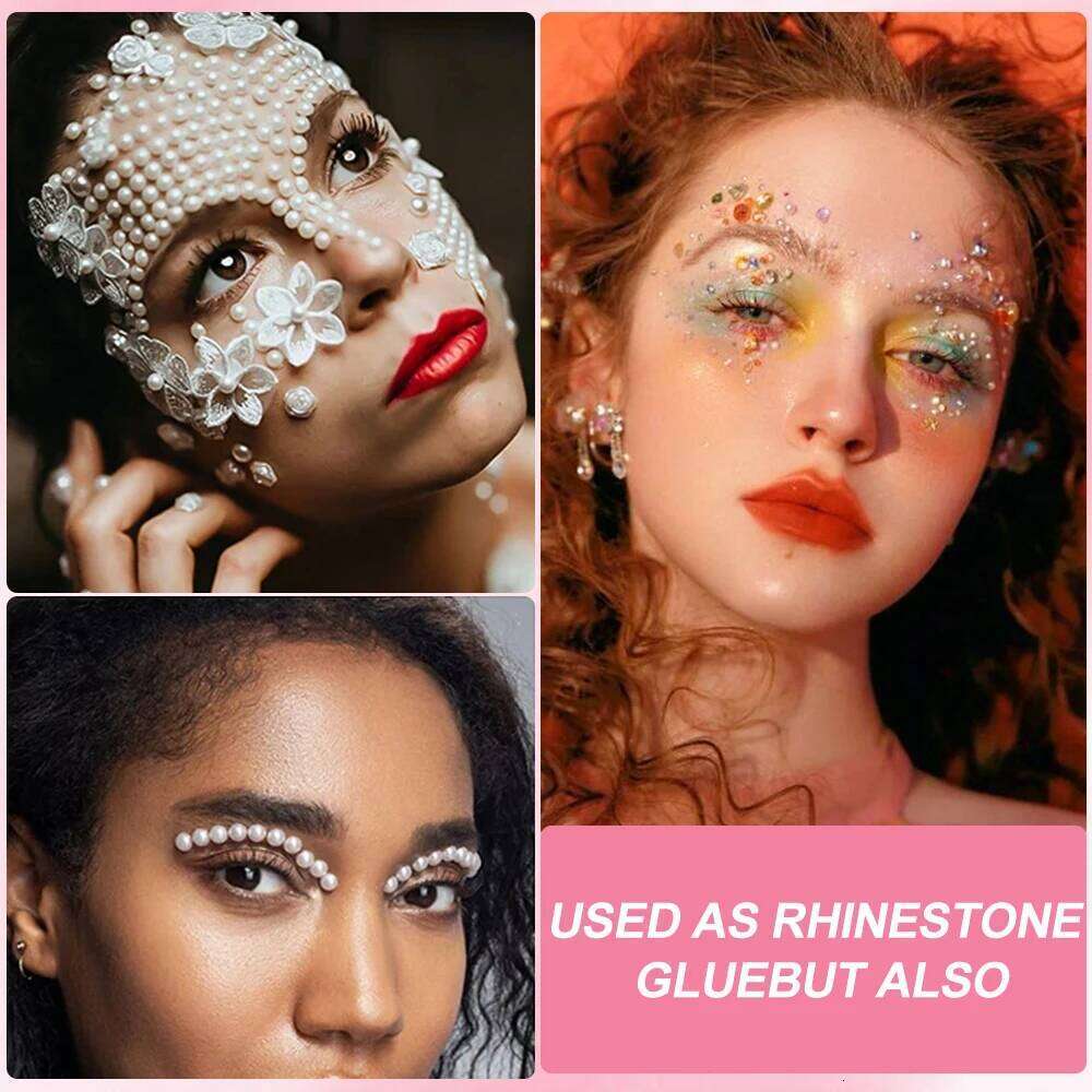 1/2/3/4/5/10pcs Quick Dry Strong Adhesive - 7g Transparent Rhinestone Charms False Eyelash Fake Eye Lash Glue X250725