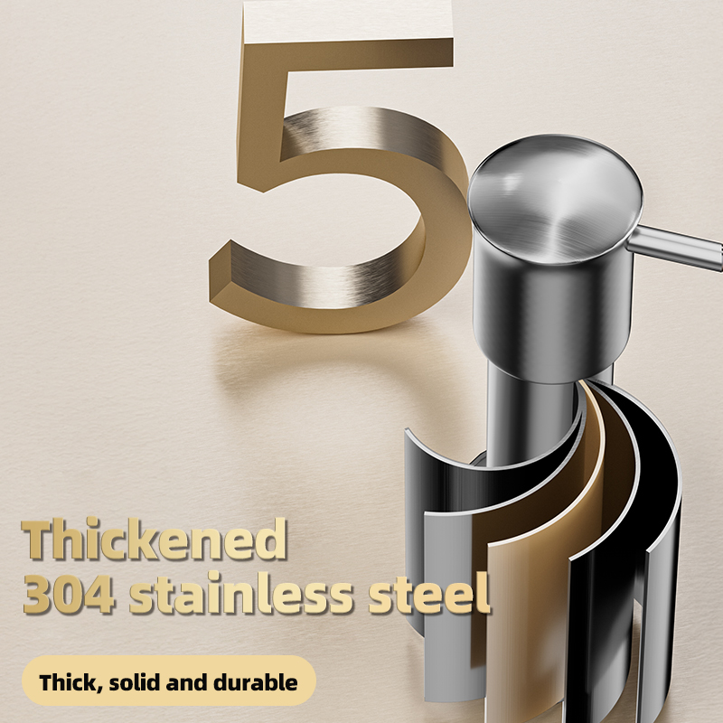 Portable Stainless Dwe74 Steel Dish Soap Dispenser With Silicone Hose For Any Kitchen