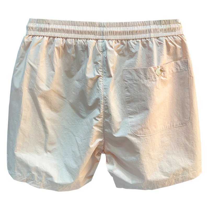 2025 Summer Thin Mens Shorts Casual Slim Fit Trend Versatile Simple and Breathable Three or Four Inch Beach Pants W250724