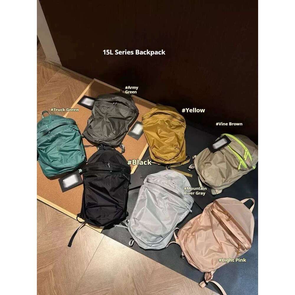 15L Spring/Summer Outdoor Unisex Lightweight Foldable Waterproof Sports Leisure Backpack Commuting Day Trips Casual Nylon