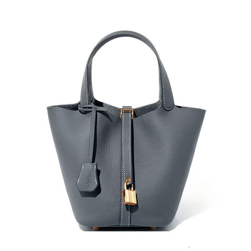 2025 New Designer Luxury Bucket Tote Genuine Leather Handbag Mommy Bride Wedding Bag High-end Feel