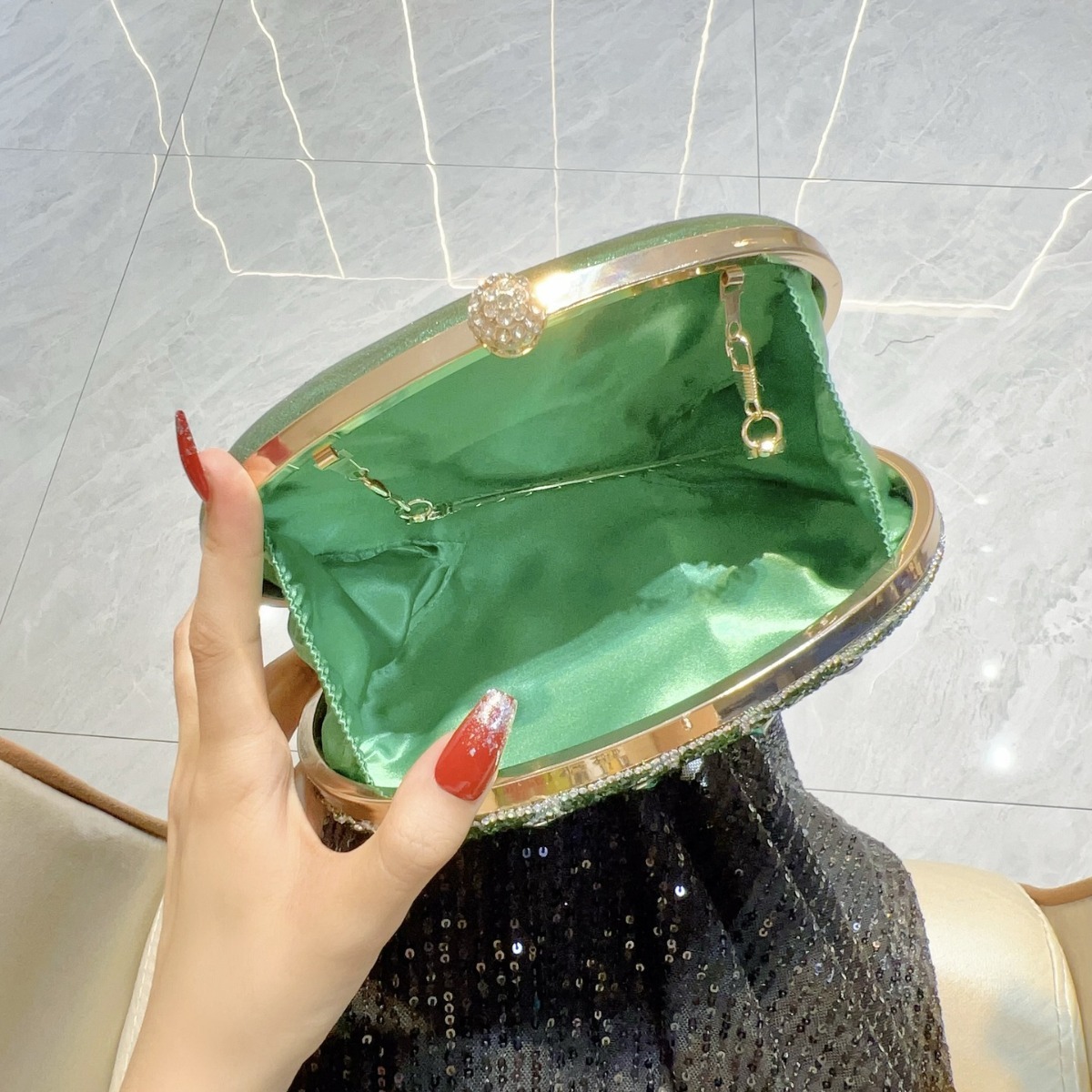 2025 New Designer Peacock Inlaid Diamond Handbag Party Bag Birthday Wedding Single Shoulder Crossbody Bag