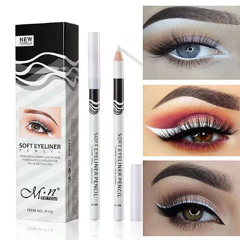 5pcs Menow Eyebrow Mark Pen For Microblading P Waterproof and Soft White Eyeliner Pencil Eye Silkworm Brighten X250725