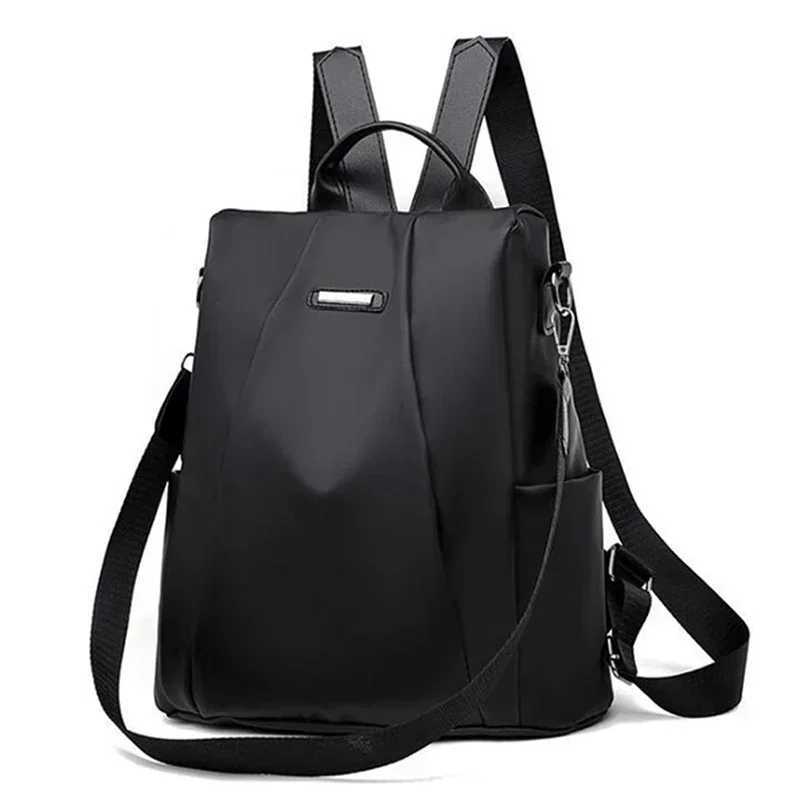 New Wens Backpack Waterproof Large Fi Nyl Solid Color Lightweight Capacity Detachable Shoulder Strap Multi-functional Y250724