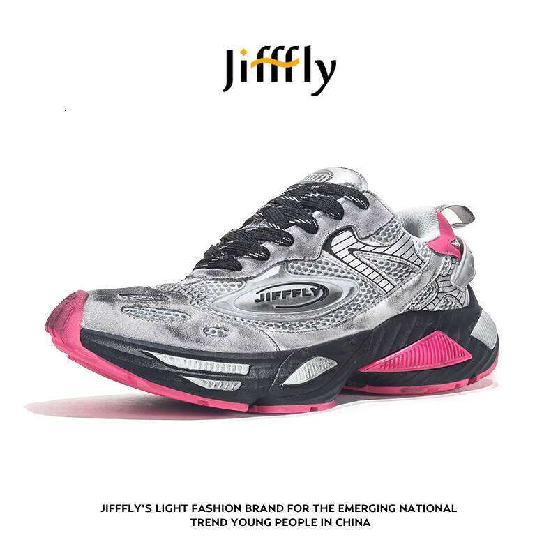 Jifffly Dad Men 2025 Summer New Versatile Thick Sole Height Increasing Couple Casual Sports Shoes