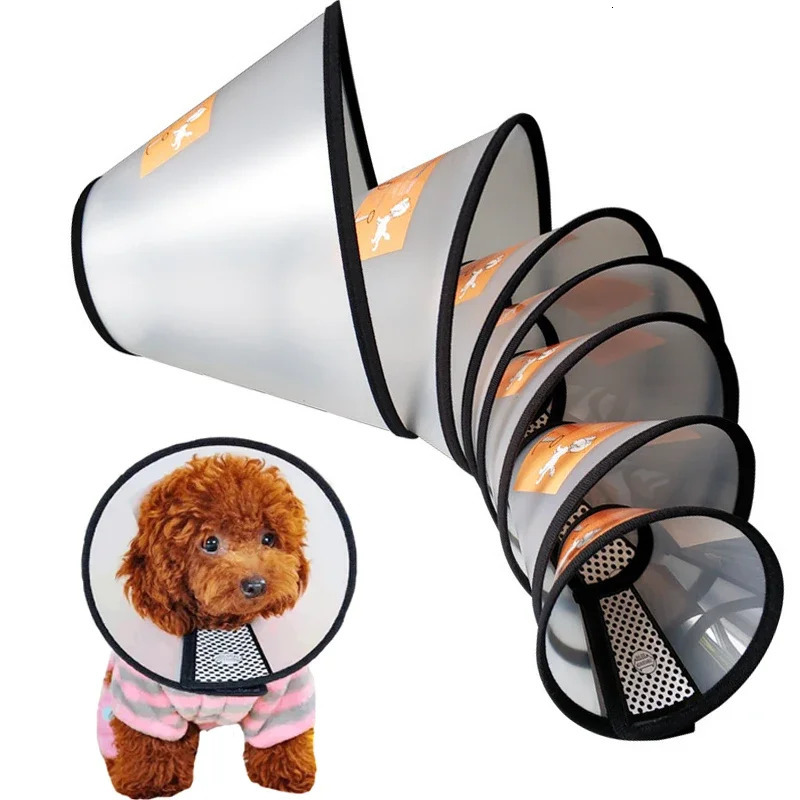 Pet Elizabeth Collar Puppy Anti Bite Grasping Collar for Small Sizes Dogs Recovery Cone Ring Cats Neck Wound Healing Accessories 250716