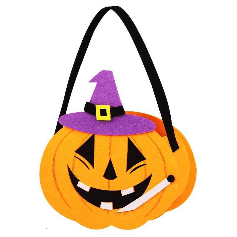 Halloween Costumes with Candy Bag Trick or treating Pumpkin Cosplay Suits For Adults Kids Holiday Par Clothes Z250725