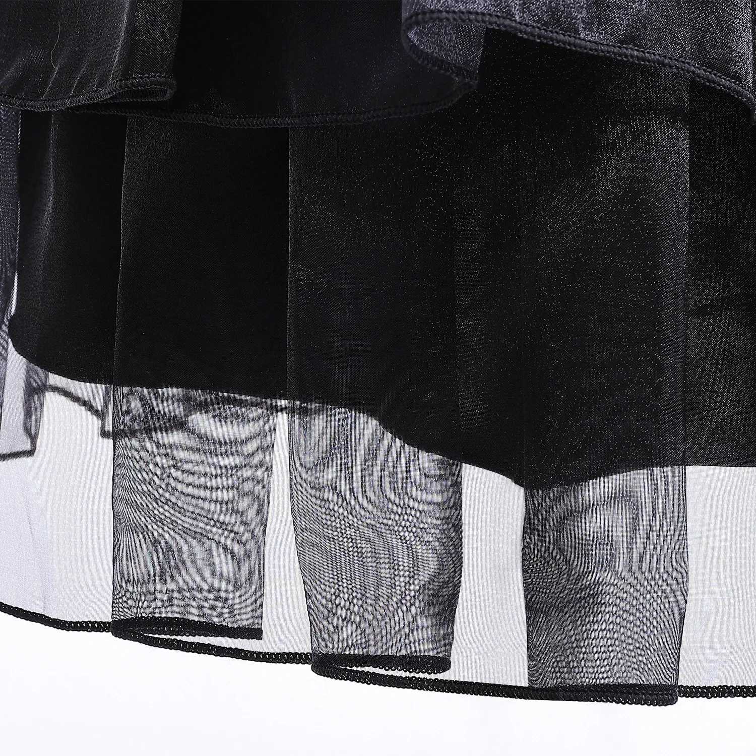 2 3 5 7 8 10 12 Yrs Girls Puffy Wendsday Prom Ball Gown Cosplay Comic Con Carnival Apparel TV Role Play Wendsday Dress Z250725