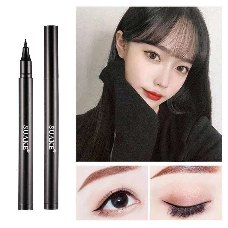 Waterproof Black Long Lasting Eye Liner Pencil Quick Drying Not Bloom Natural Eyeliner Liquid Pen Cosmetic Tools X250725 X250725