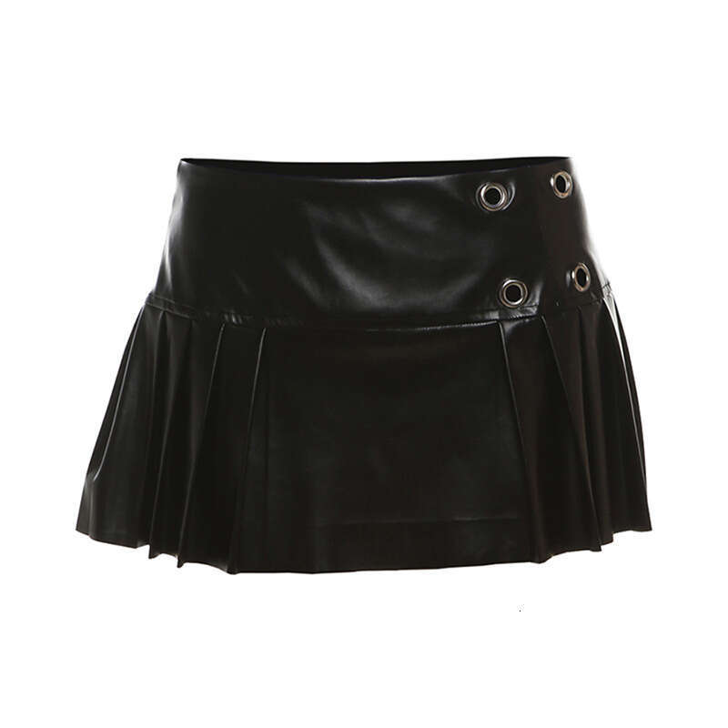 2024 Autumn New Women's Solid Color Slim V-neck Top Fashion High-waisted Pleated Skirt 4de