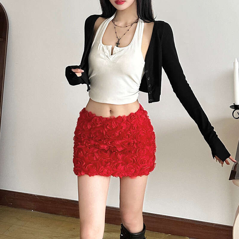 2024 Autumn Winter New Women's Street Fashion Solid Color High Waist Bodycon Skirt a1d