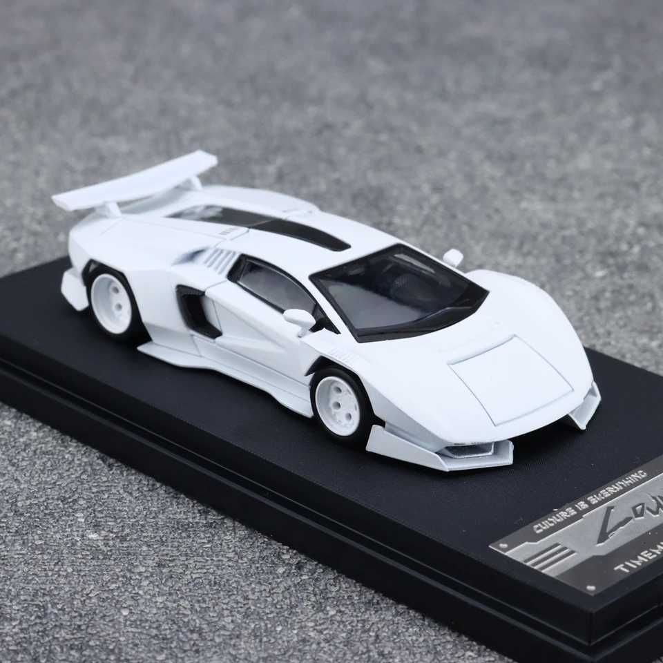TimeMicro PSC DESIGN 1 64 PSC Countach Pure white Edition Alloy Car Model Z250724