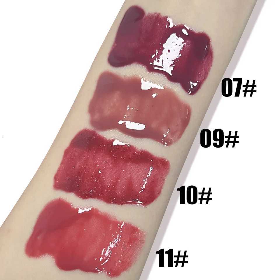 Four color mirror lip gloss lip oil nude brown moisturizing transparent lip makeup cosmeticsXJ250724