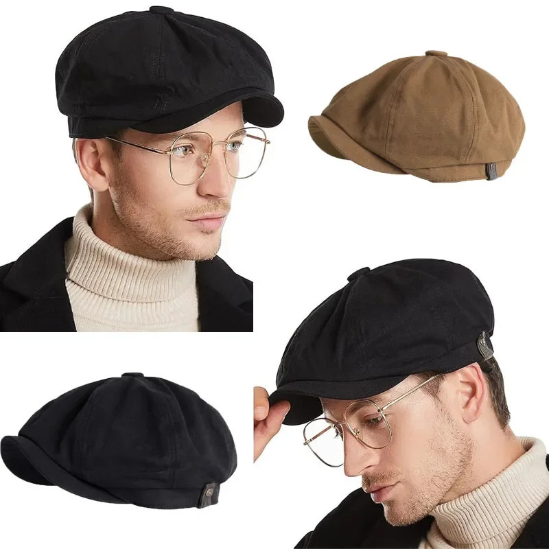 Big Size 62cm sboy Caps for Men Retro Cotton Painter Hat Outdoor Octagonal Cap Casual Fashion Berets Golf Cap 58cm 60cm 250723