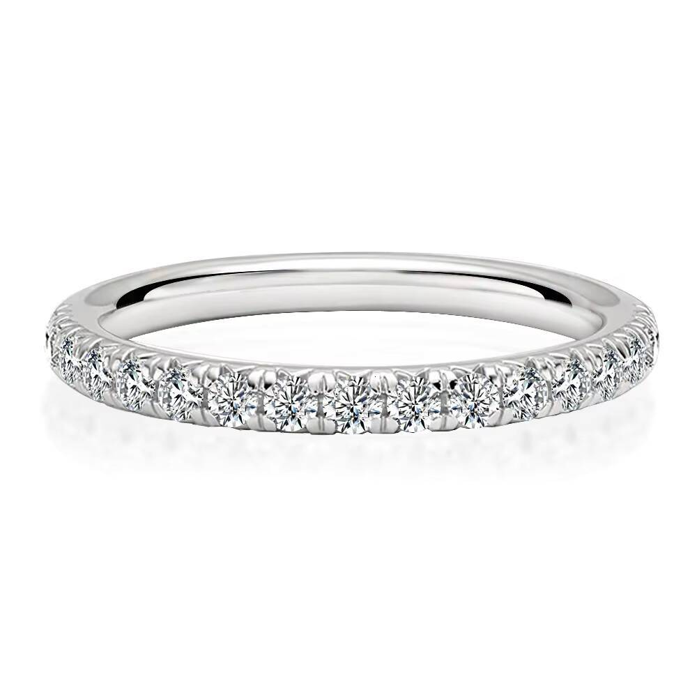 Explosive S925 Silver Moissanite Ring Luxury High-End Simple Design Womens All-Match Little Red Riding Book Tiktok Live Ring