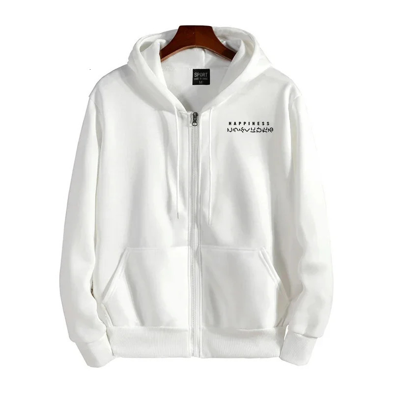 Mens Outerwear Printed Zipper Hoodie Overcoat Casual Sports Jogging Men Sweatshirts Clothing 2025 Fashion Versatile Tops Jacket 250716