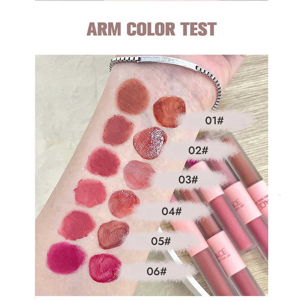 CACE Double End Lip Glaze Full Gloss Mirror And Matte Velvet Long Term Color And Moisture Lip Gloss Anti Stain CosmeticXJ250724