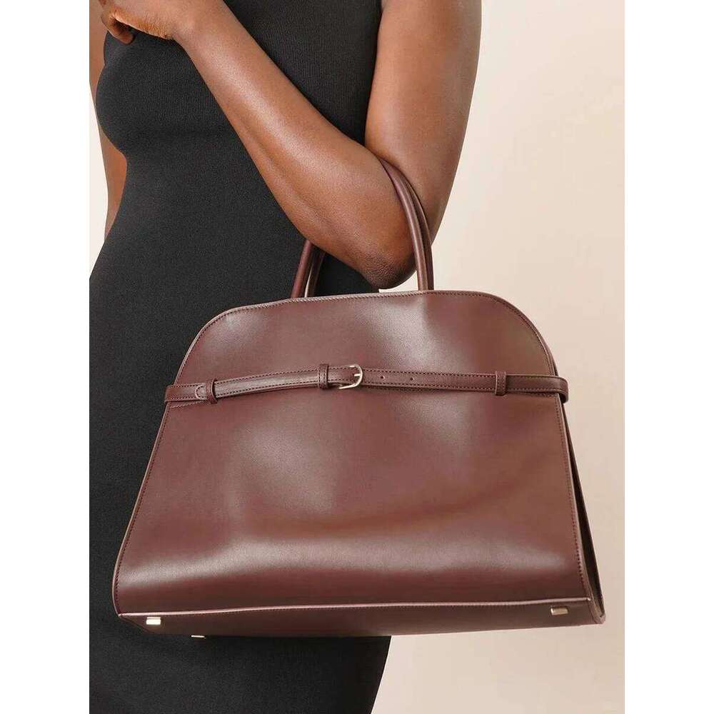 Designer Cowhide Margaux Handbag Soft Genuine Leather Shoulder Suede Large Capacity High Quality Messenger Tote Bag bag