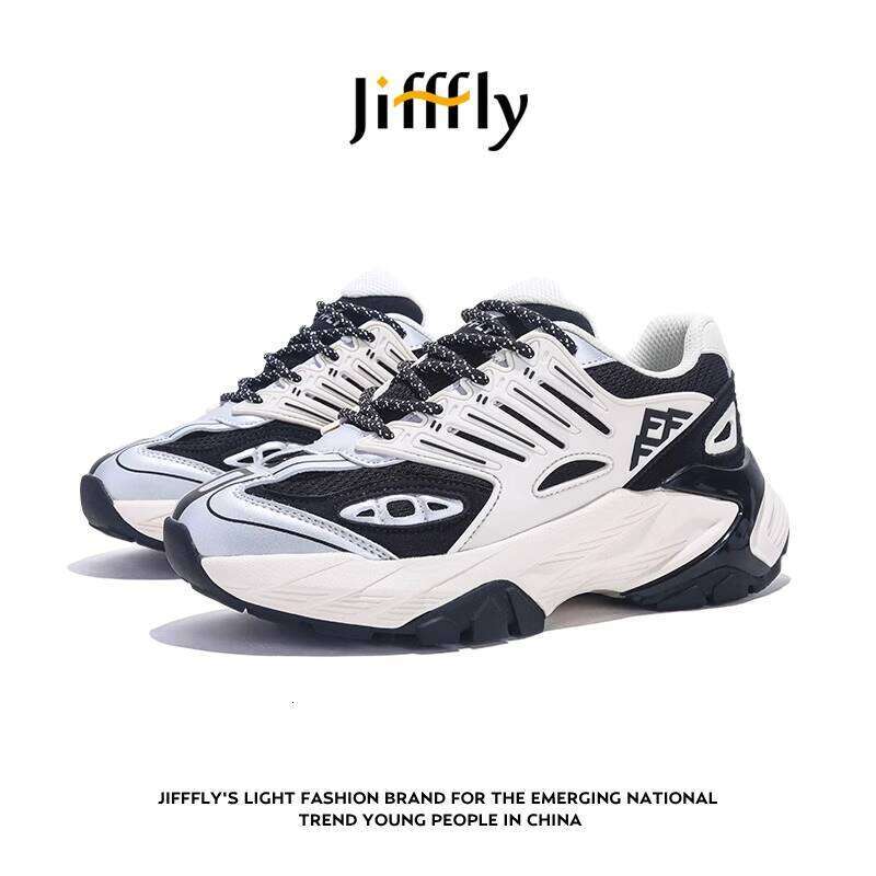 Jifffly Bread Men's 2025 New Summer Trend Thick Sole Height Increasing Couple Sports Casual Shoes Women
