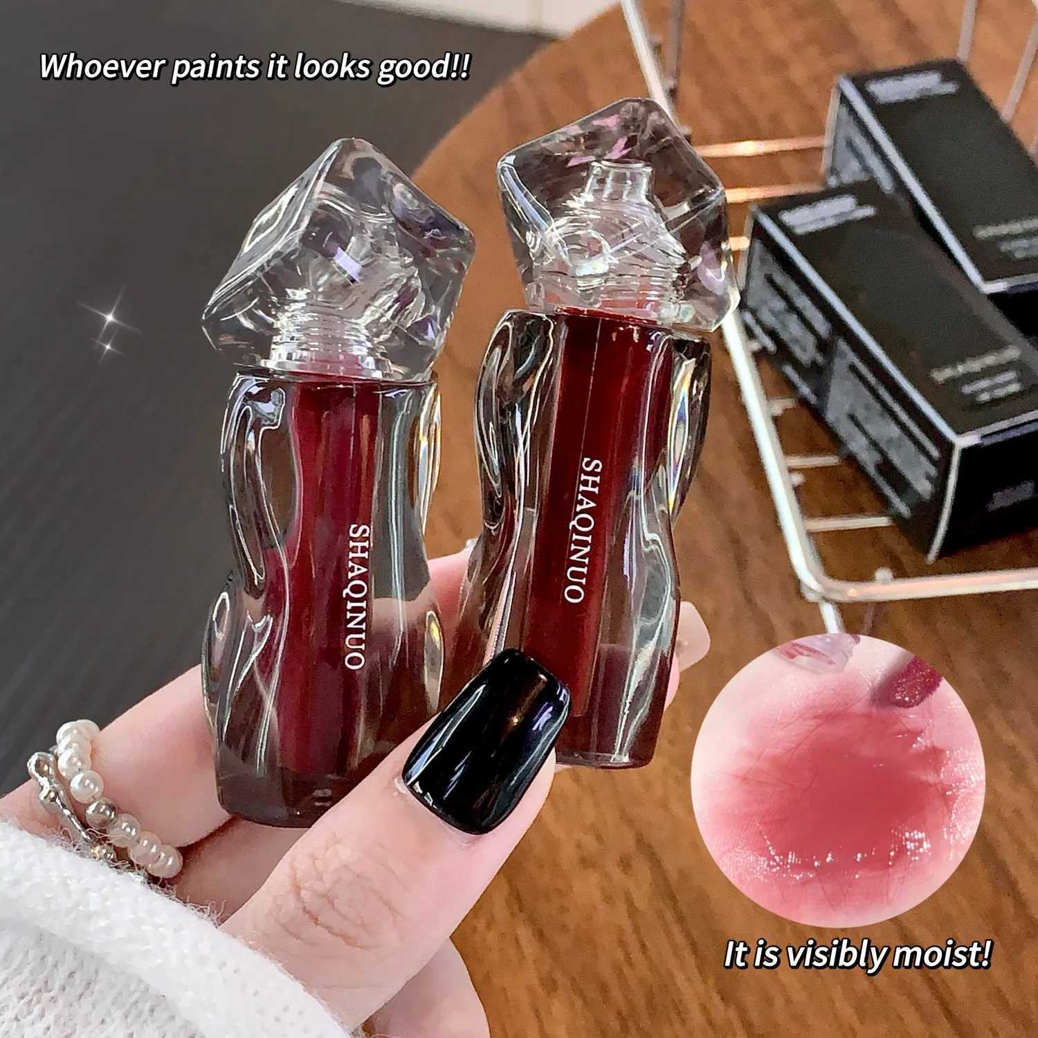 6 Shades of Moisturizing Plumping Hydrating Lip Gloss Mirrored Gloss Lipstick Shimmering Dewy Jelly Lipstick Non-GreasyXJ250724