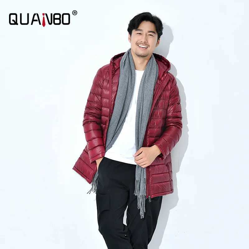 Plus Size 5XL 6XL 8XL 7XL Coats Mens Long Ultralight Packable Hooded Down Jacket Puffer Down Coats Black Casual Jackets X250725