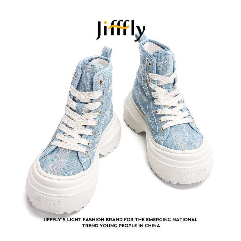 Jifffly Cotton 2025 Summer New Fleece-Lined Fashion Trendy Versatile Sports Height-Increasing Warm Short Boots