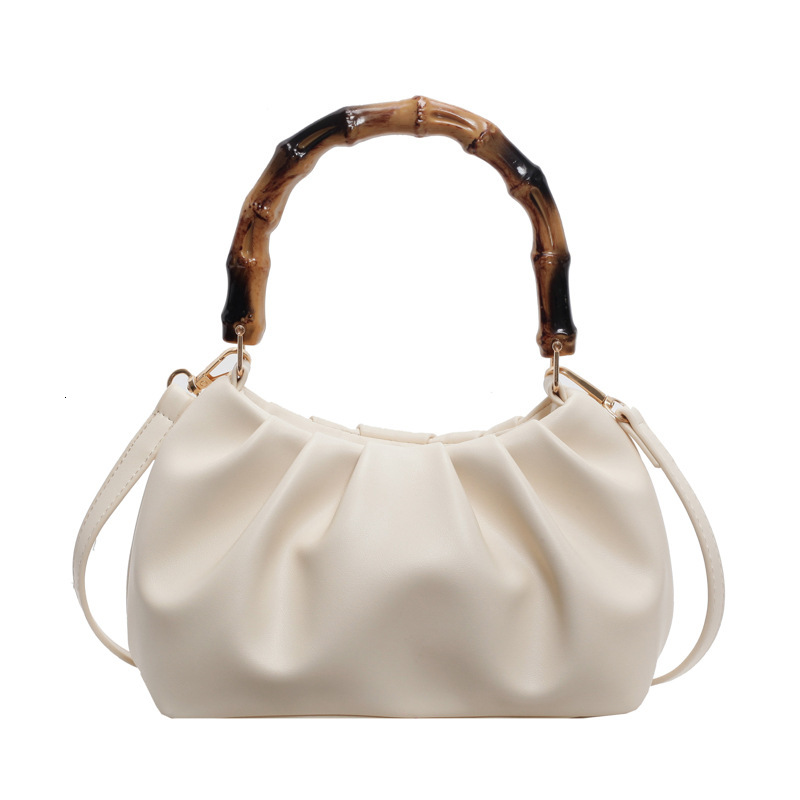 Luxury Brand Designer Bag 2025 Summer New Style Nanfeng Women's Bag Wrinkled Vintage Wooden Handheld Cloud Bag Elegant High-End Soft Shoulder Bag