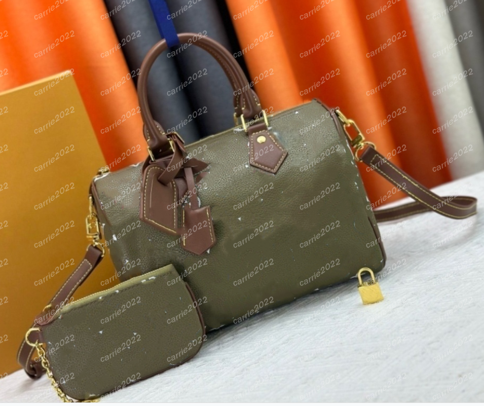 Luxury P9 handbag designer bags SpeeysMono shoulder bag 25 women's crossbody bag pillow bag Boston bag lady Totes bag wallet M24424 turquoise Blue Pink SP P9 25 M24441