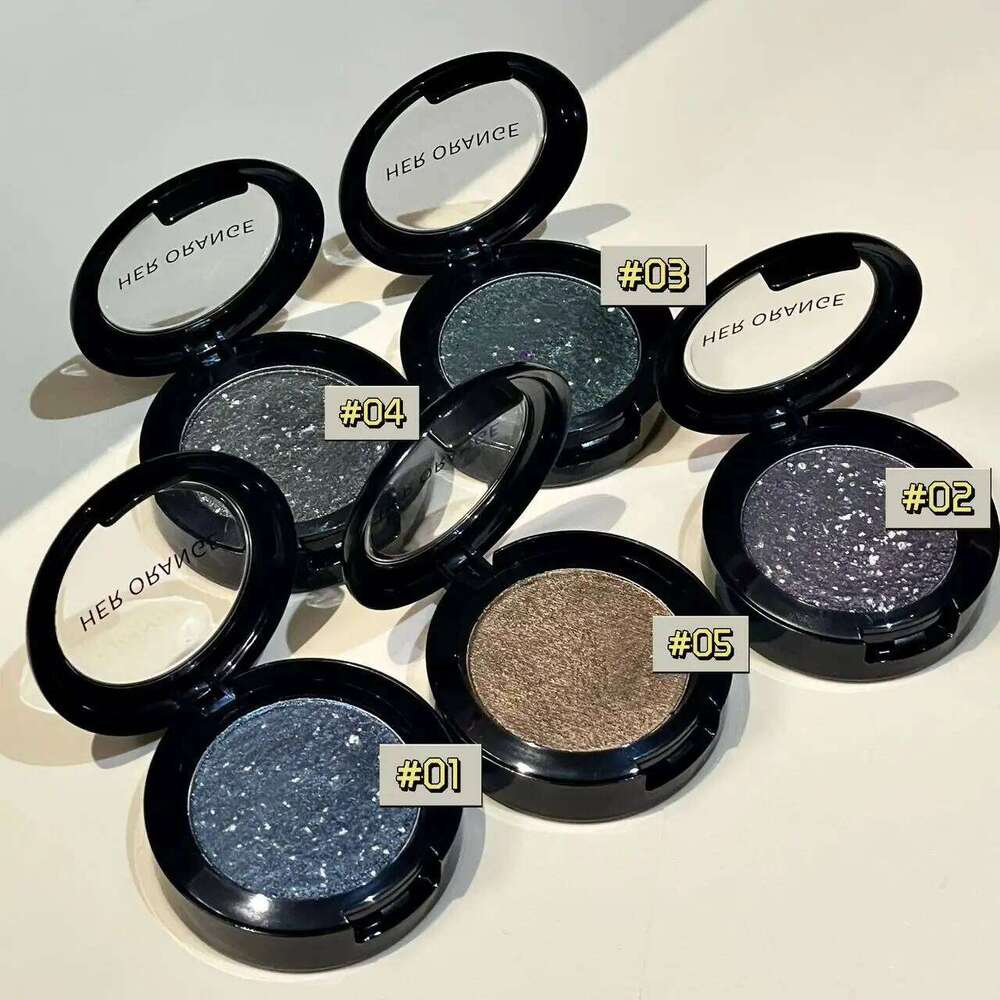 Wet Black Green Glitter Eyeshadow Palette Punk Smoky Metallic Eye Pigments Highlight Contour Face Brighten Cosmetics X250724