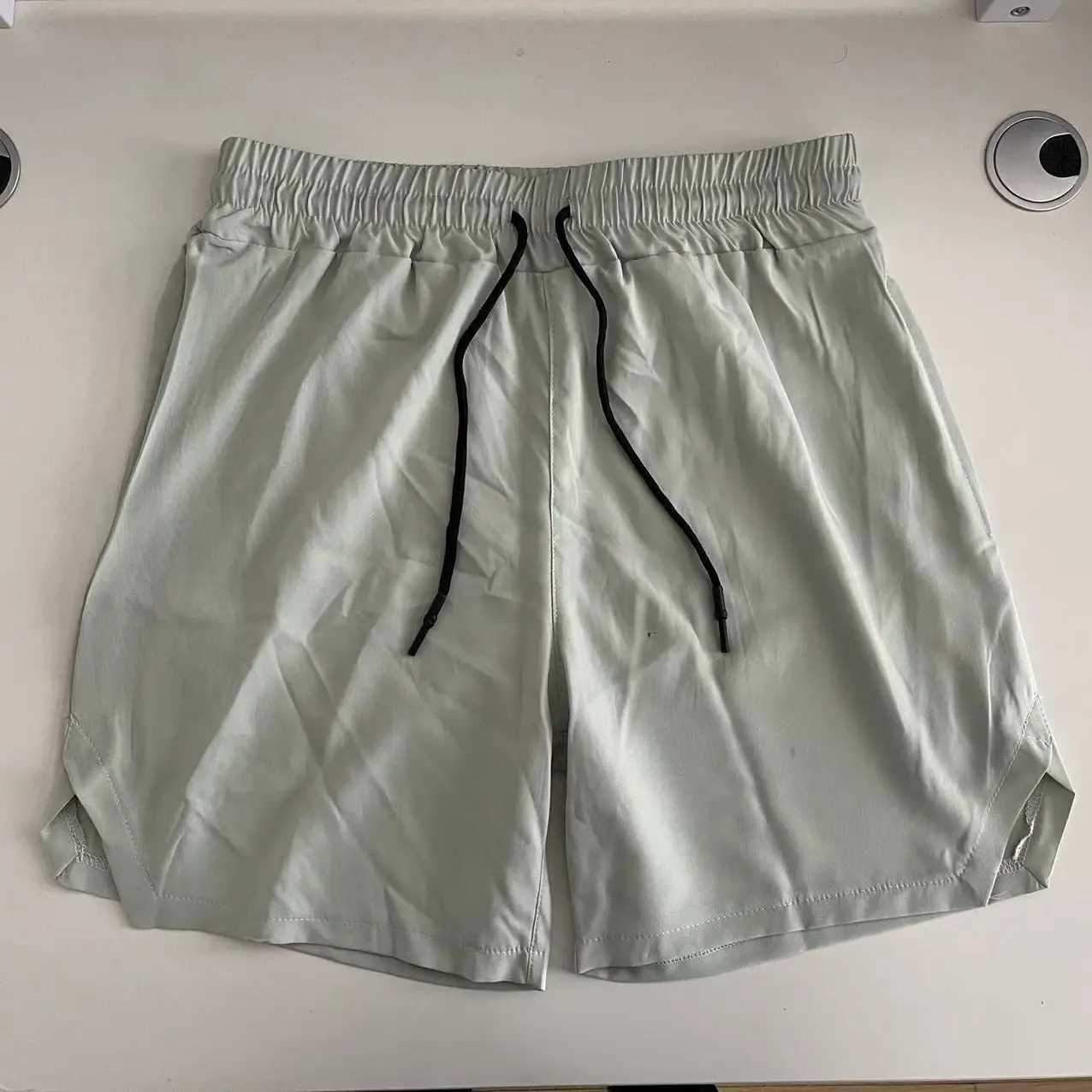 2024 Single Layer Quick-Drying Solid Color Mens Short Pants Fitness Jogger Sport Shorts Sweatpants Fitness Workout Casual Pants W250724