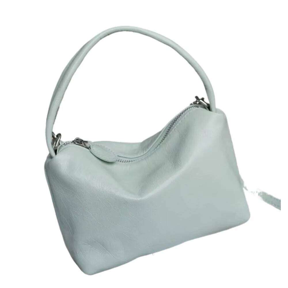 Luxurious designer Hot Simple Matte Color Women Hobo Tote Small Genuine Suede / Cow Leather Female Crossbody Shoulder Bag Daily-use Handbag