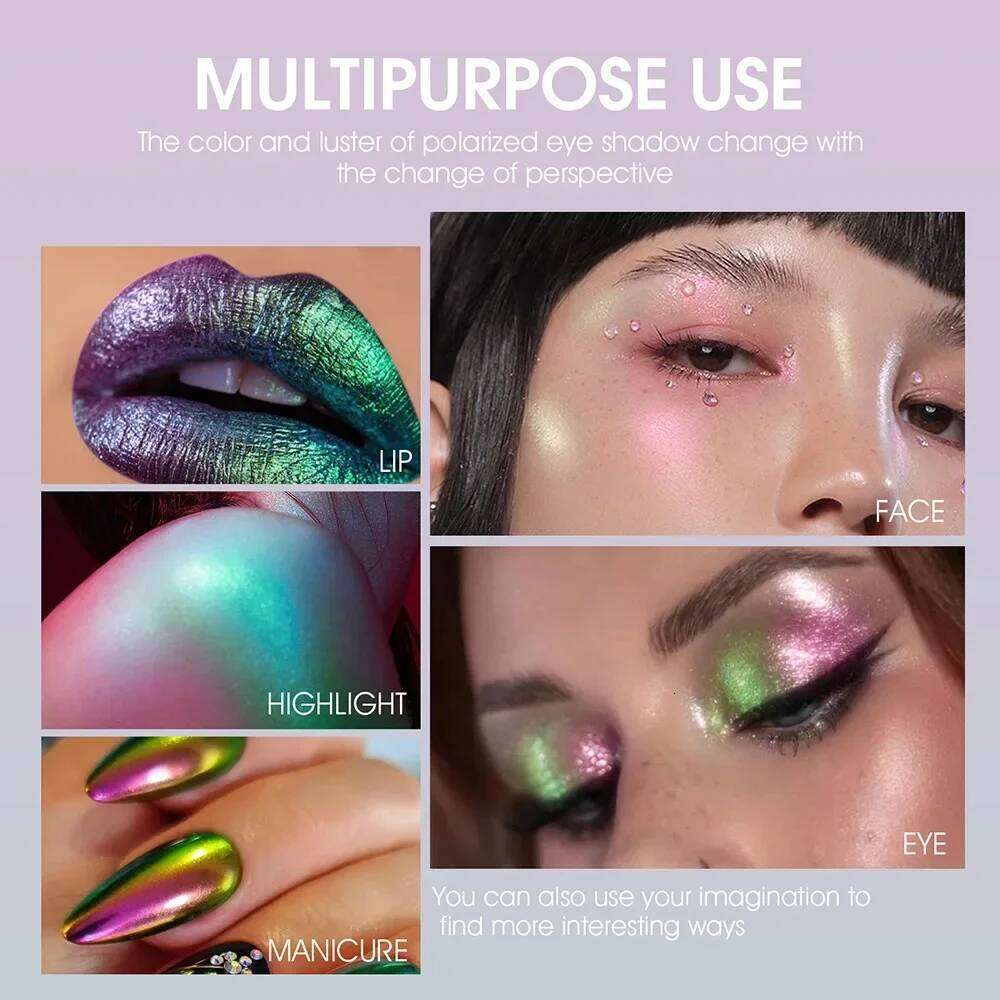 1pc Chameleon Liquid Eyeshadows Shiny Longlasting Eye Shadow Duochrome Eyeshadow Fashion High Quality Make Up Art Women Cosmetic X250