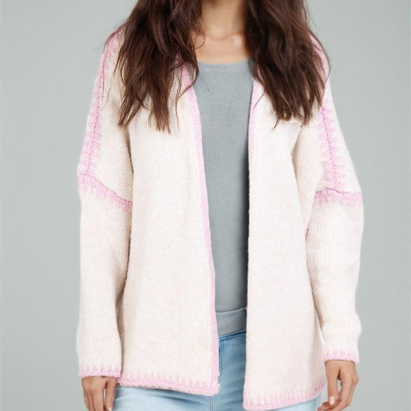 new Free shipping designer sweater for women Casual sweater fashionable and warm simple and loose knit jacket
