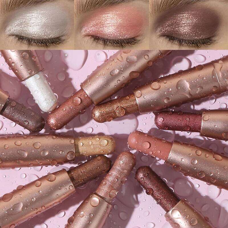 Double-head Stick Pink Brown Green Black Eyeshadow Pen High Gloss Pearly Metallic Eye Shadow Sticks Waterproof Make Up X250723 X25072
