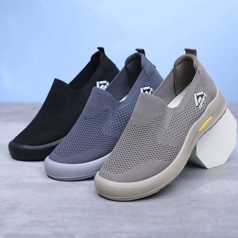 Bebealy Women's Sneaker Flat Casual Nonslip Outdoor Soft Home Shoes Comfortable Slip-on Men Shoe